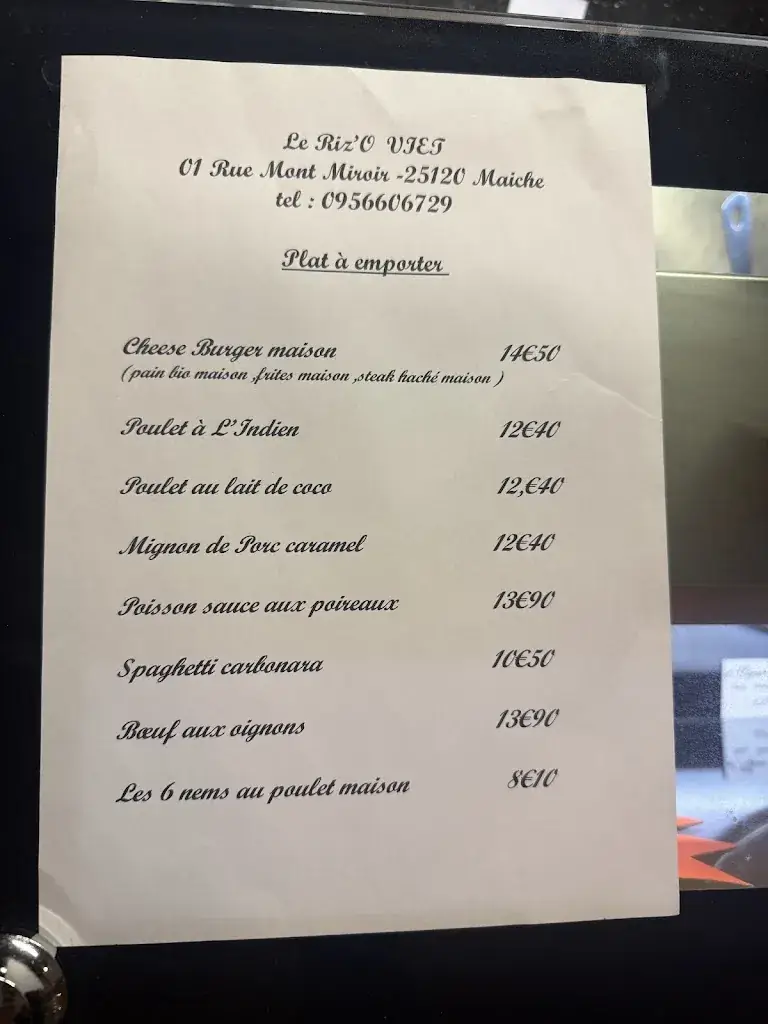 Menu_Riz'O Viet_Maîche_image_1