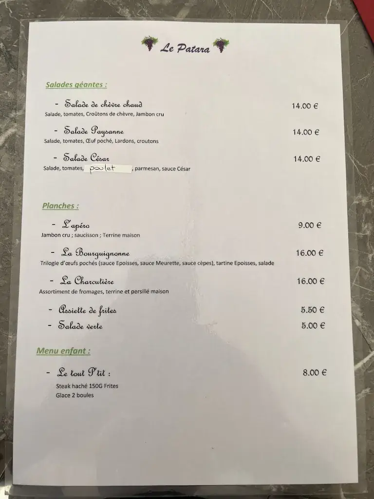 Menu_Le Patara_Marsannay-la-Côte_image_3