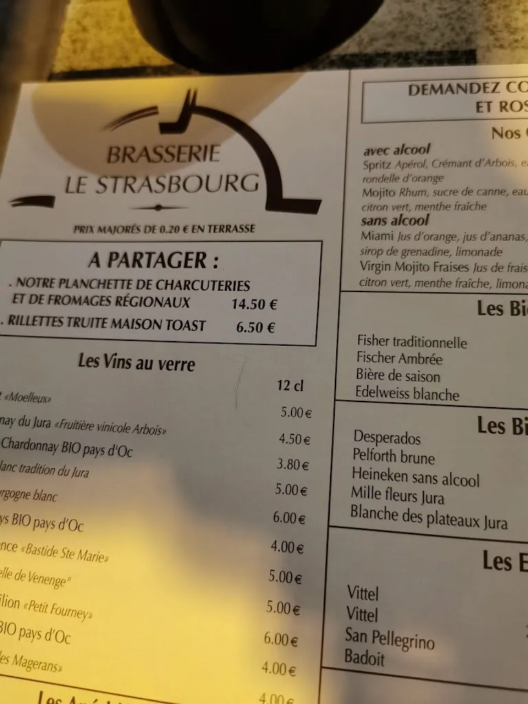 Menu_Brasserie Le Strasbourg_Lons-le-Saunier_immagine_1