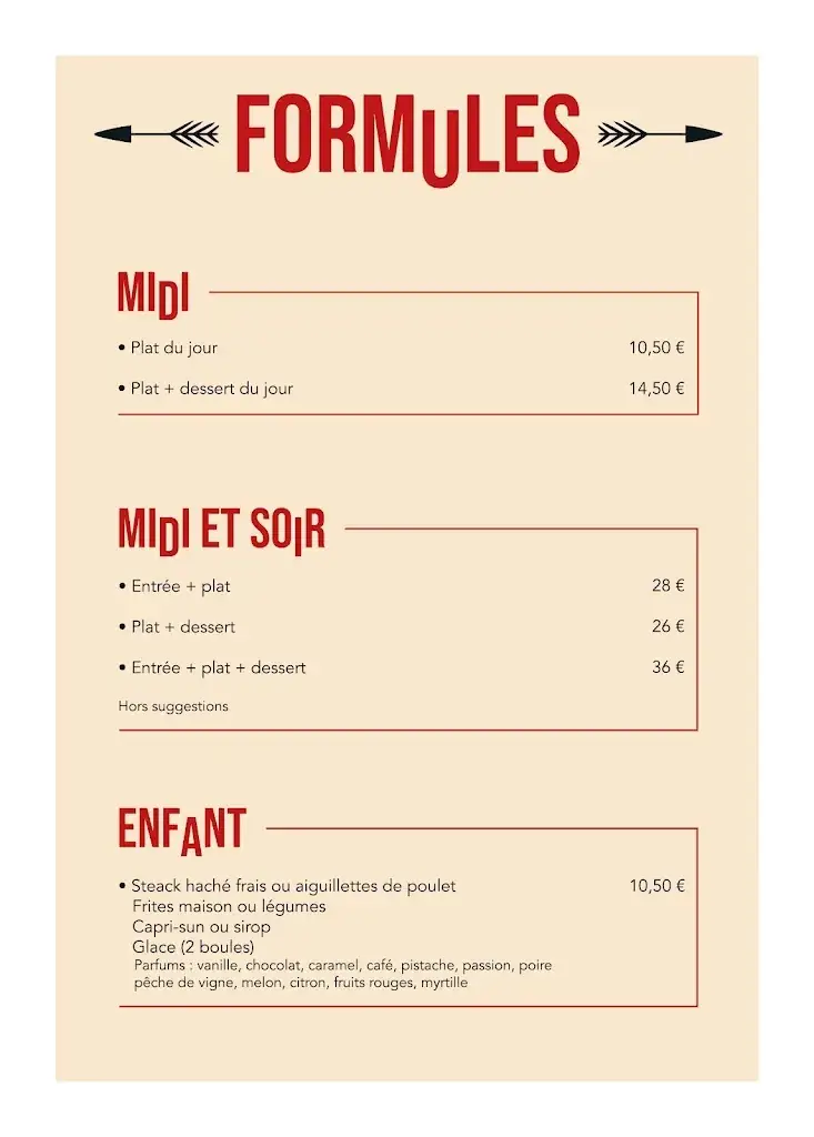 Menu_Restaurant Les 2 Flèches_Lons-le-Saunier_image_3