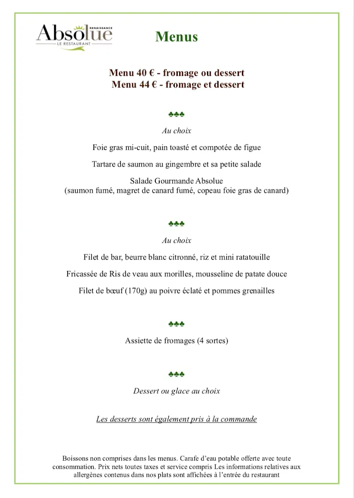 Menu_Absolue Renaissance_Magny-Cours_immagine_1