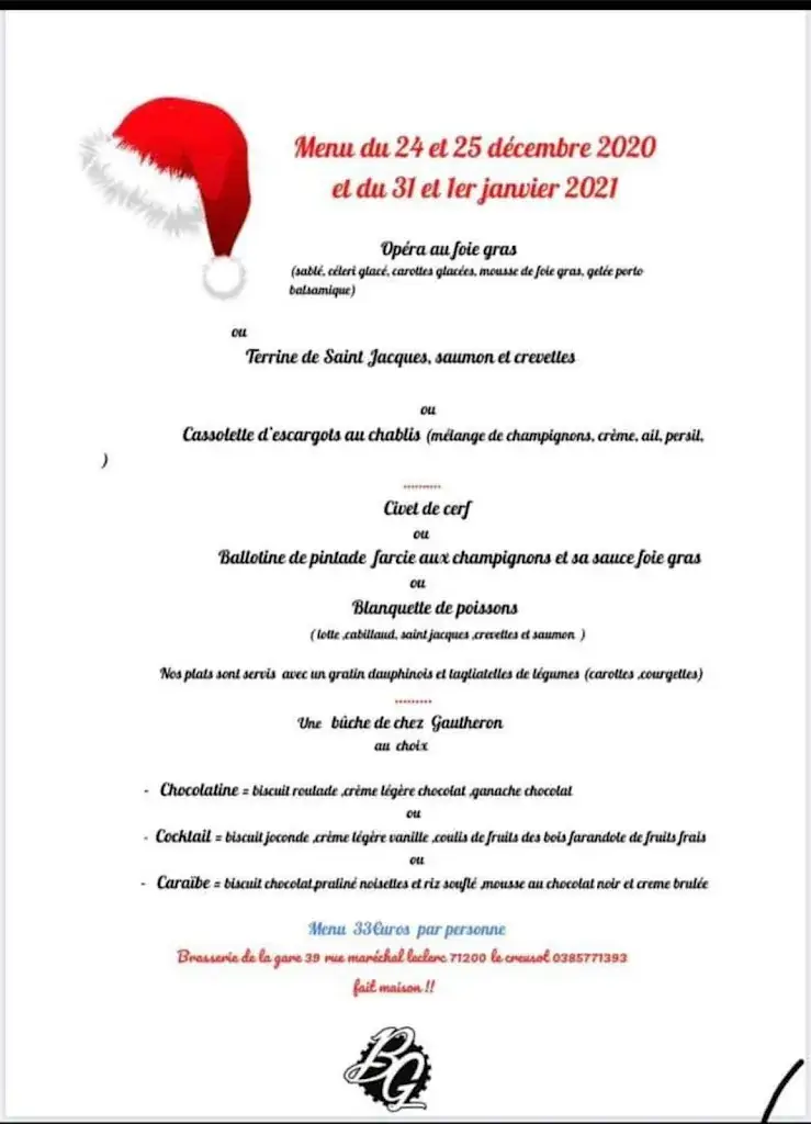 Menu_Brasserie de la Gare_Creusot_image_3