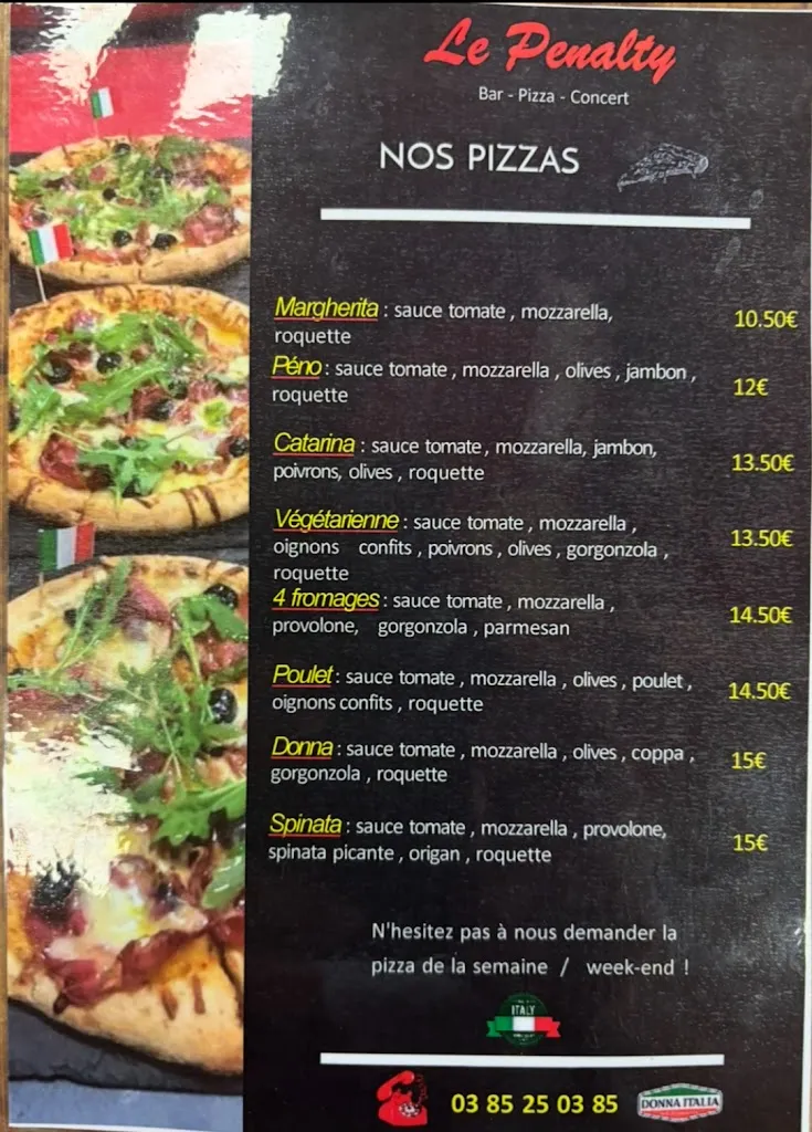 Menu_Le penalty bar concert Pizzas_Marcigny_image_2
