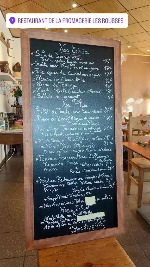 Menu_Restaurant de la Fromagerie_Rousses_image_1