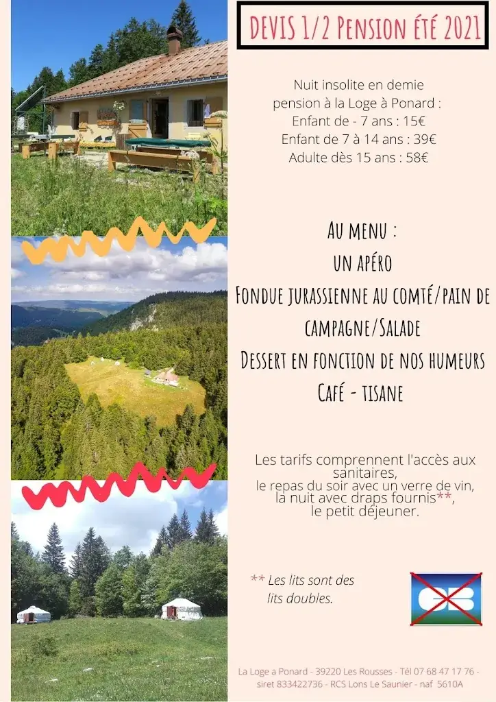 Menü_Loge à Ponard_Rousses_Bild_1