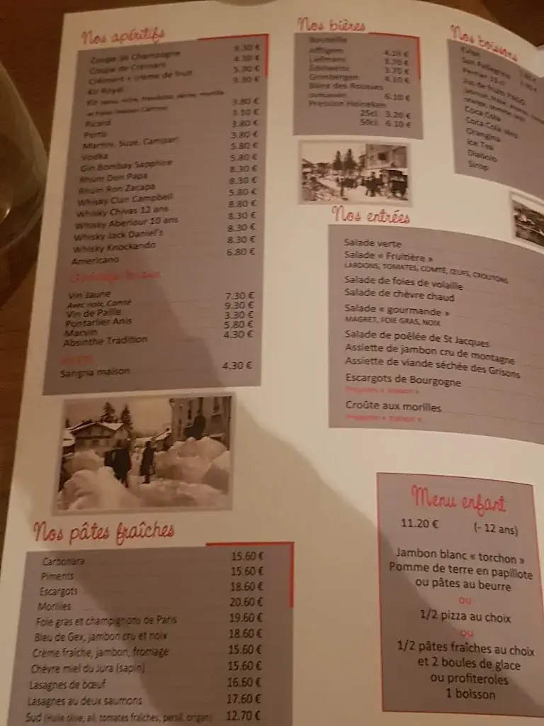 Menu_Restaurant La Fruitière_Rousses_image_2