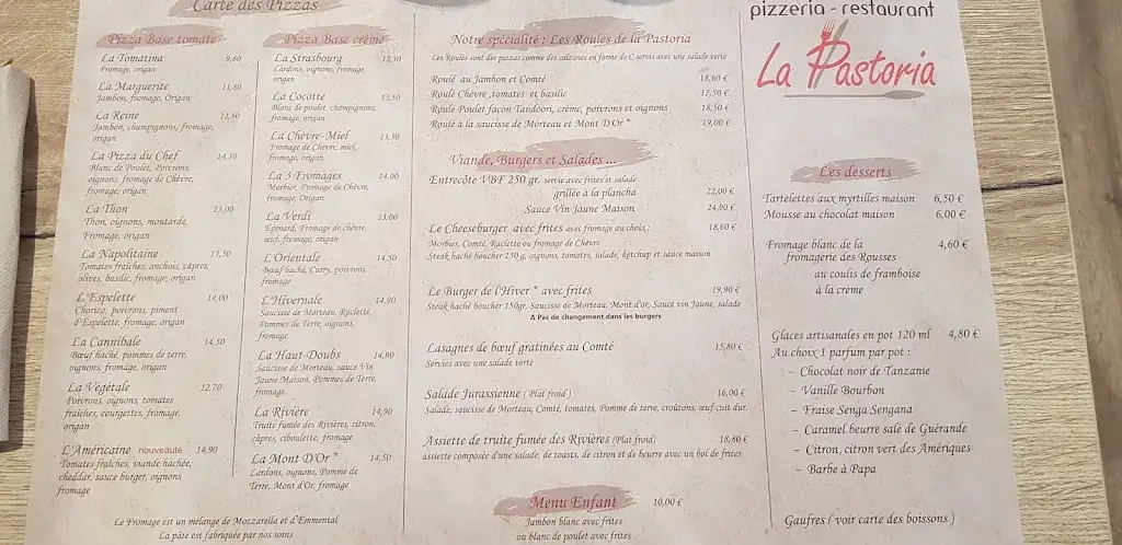 Menu_La Pastoria_Rousses_image_4