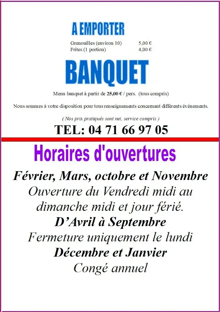 Menu_Restaurant LA CAMARGUE_Bas-en-Basset_image_4