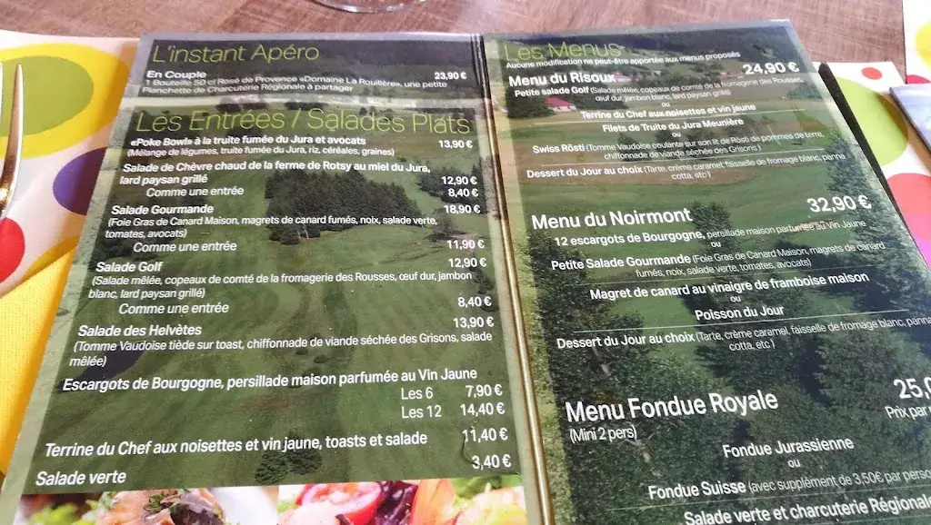 Menu_Golf Du Rochat_Rousses_image_3