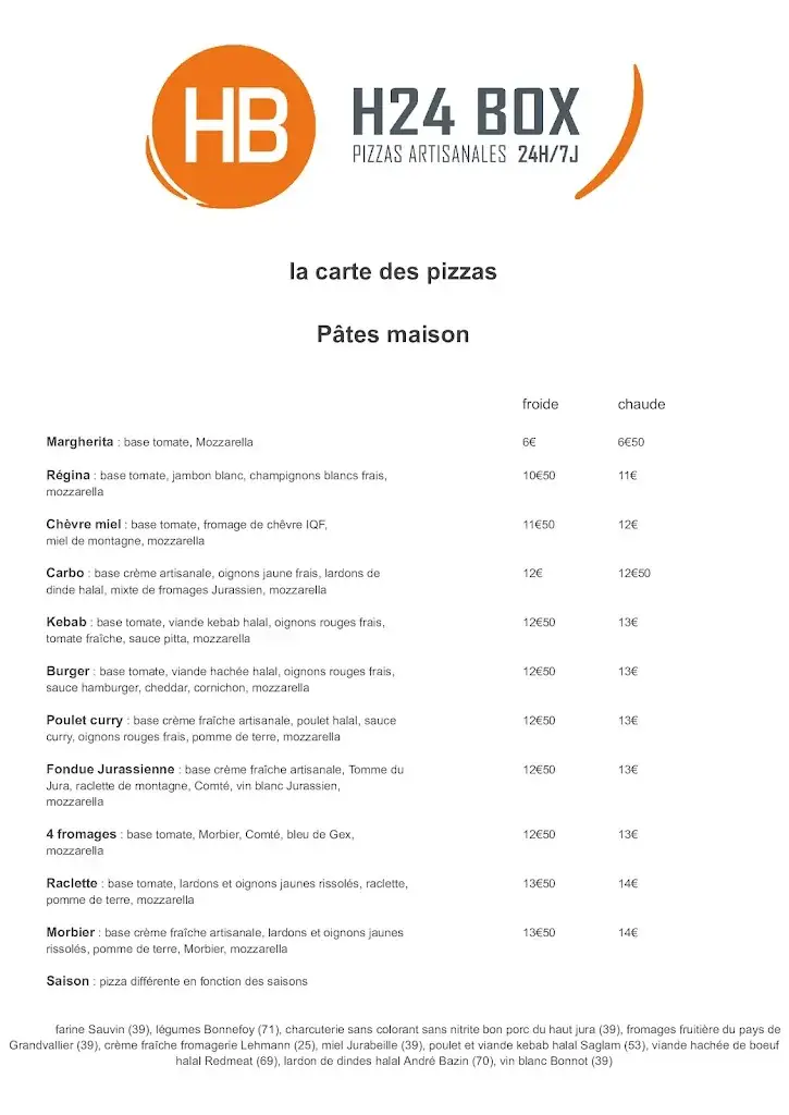 Menu_H24 BOX Les Rousses_Rousses_image_1