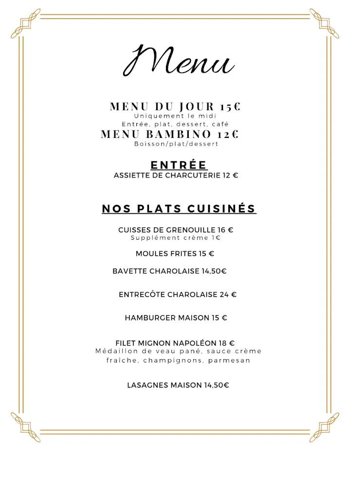 Menu_Ristorante Des Deux Comperes_Marmagne_image_2