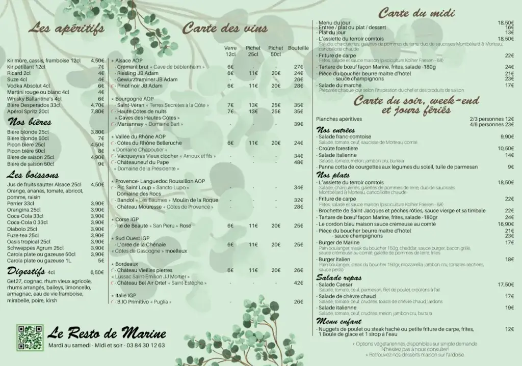 Menu_Le Resto de Marine_Lure_immagine_1