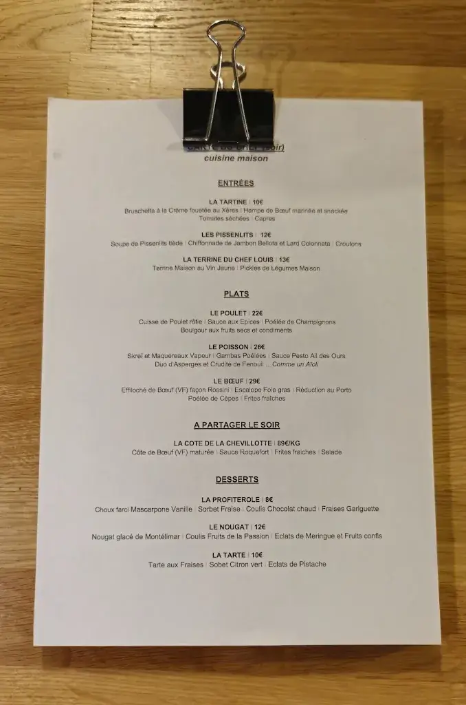 Menu_Bistrot Les Horlogers_Morteau_image_4