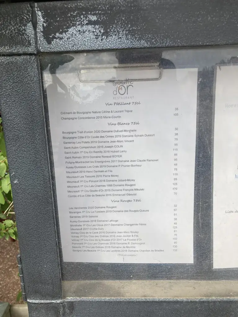 Menu_La Goutte d'Or_Meursault_immagine_1