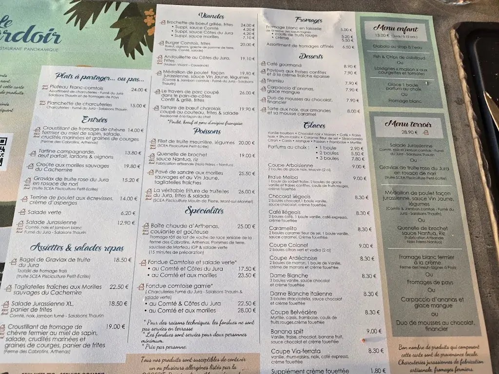 Menu_Le Regardoir Sarl_Moirans-en-Montagne_image_1