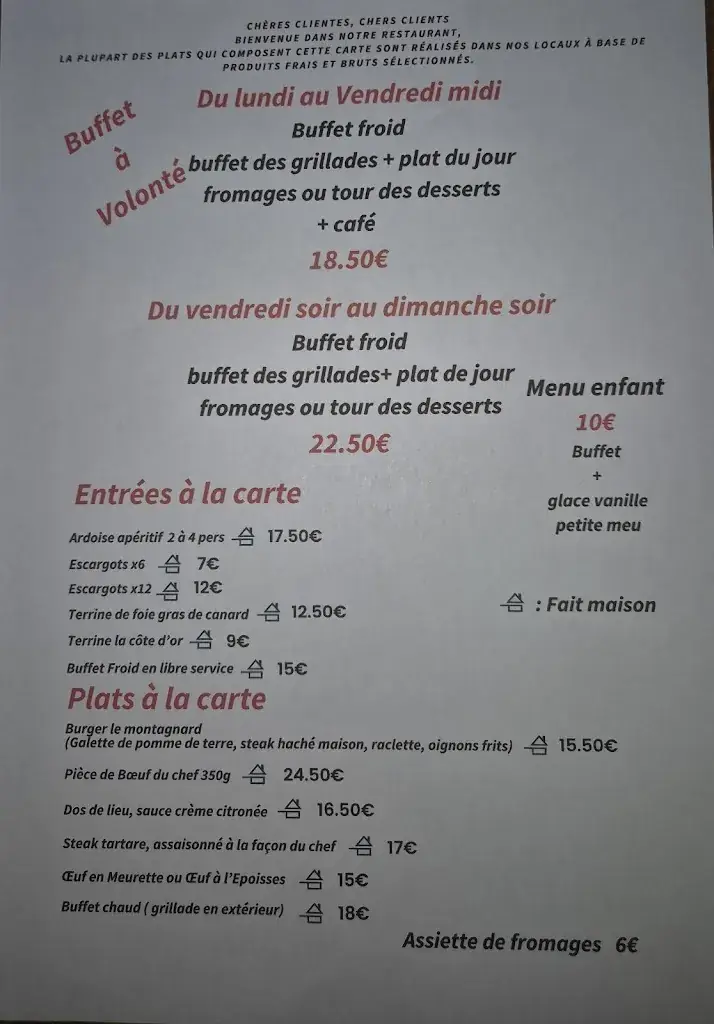 Menu_La Côte d'or_Montbard_immagine_1