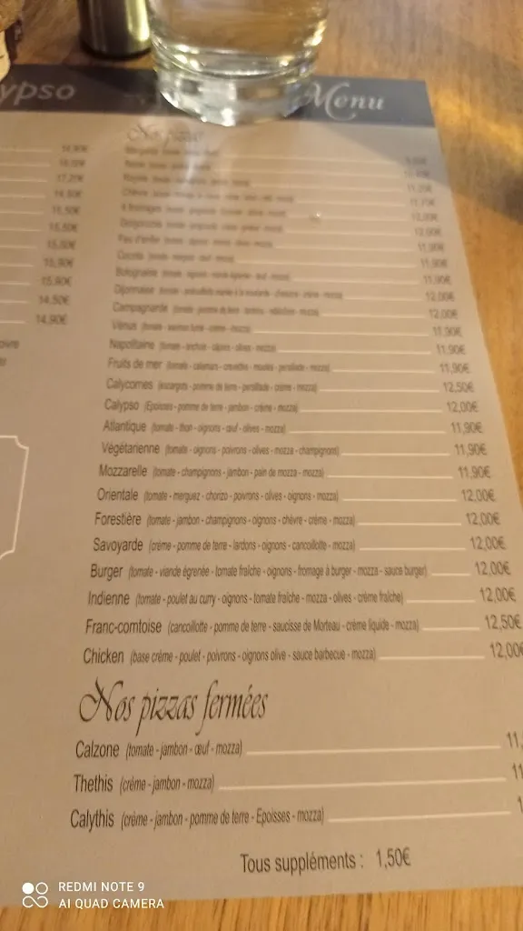 Menu_Le Calypso_Montbard_image_1