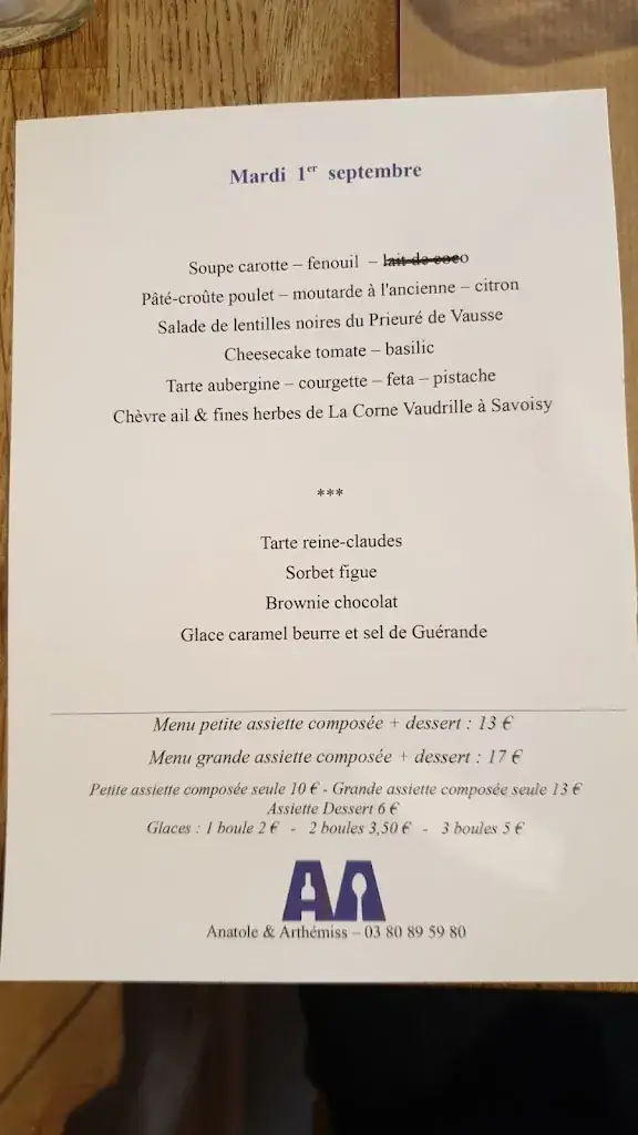 Menu_Bistrot Anatole & Arthemiss_Montbard_image_2