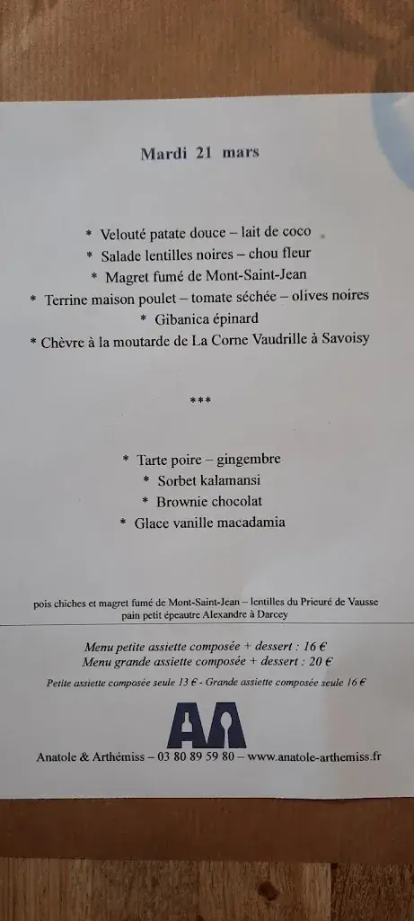Menu_Bistrot Anatole & Arthemiss_Montbard_image_4