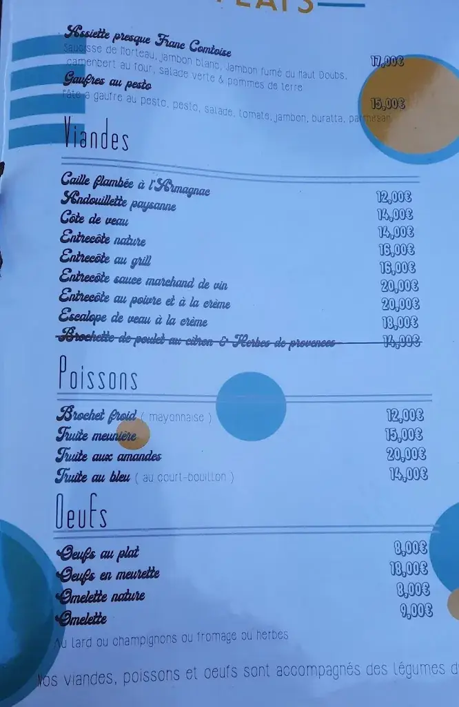 Menu_Restaurant de France à Pesmes 70_Pesmes_image_2