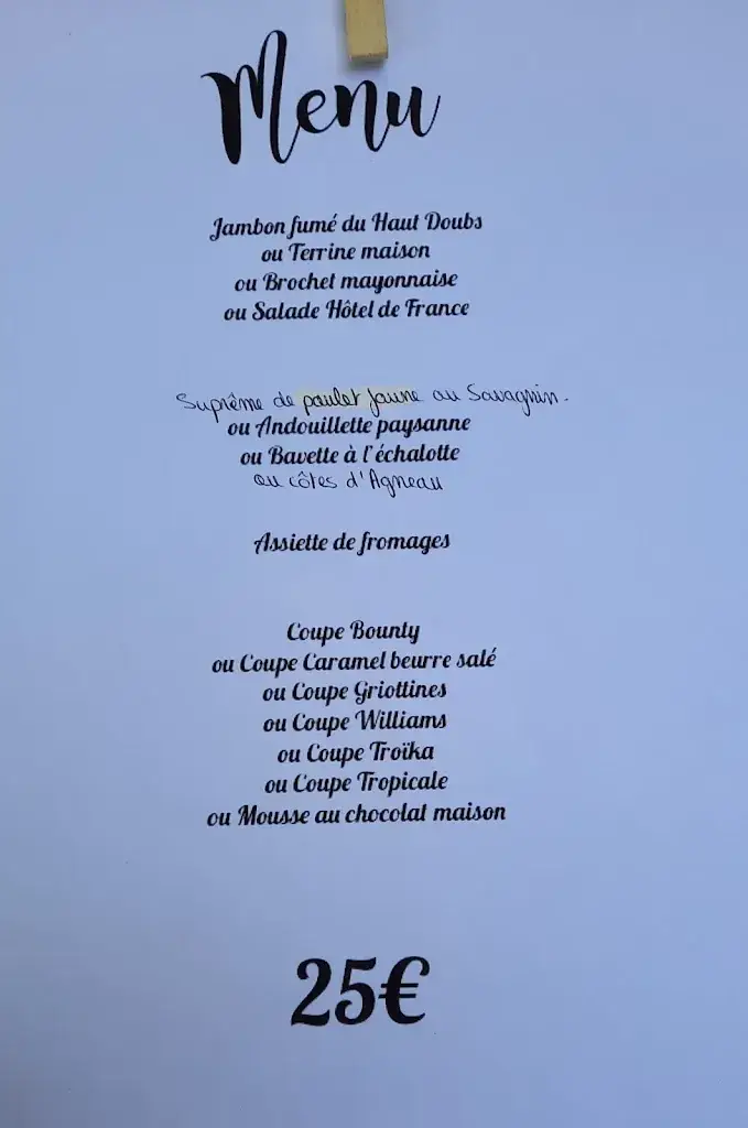 Menu_Restaurant de France à Pesmes 70_Pesmes_image_3