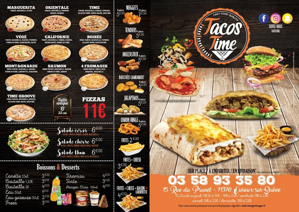 Menu_Tacos Time snack pizzeria_Ouroux-sur-Saône_image_2