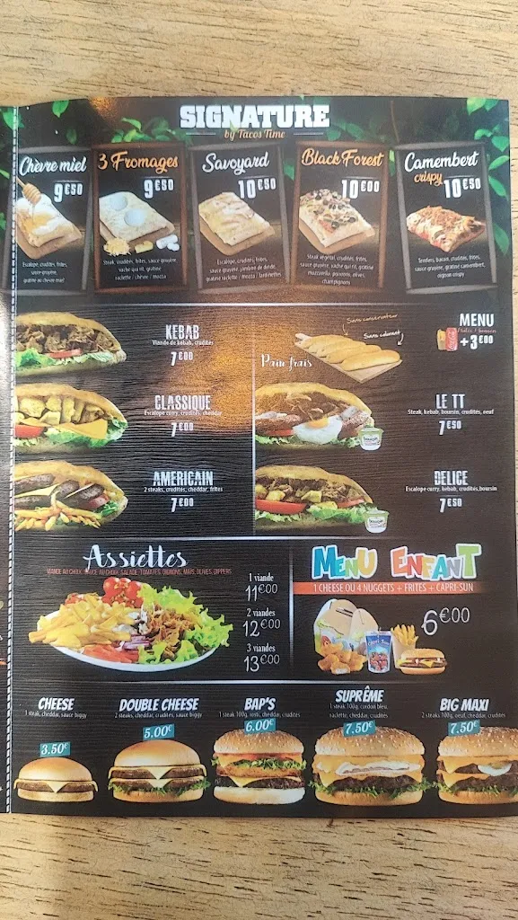 Menu_Tacos Time snack pizzeria_Ouroux-sur-Saône_image_4