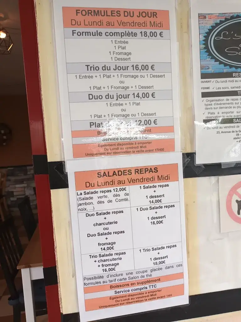 Menu_L'Atelier des Saveurs_Pierre-de-Bresse_image_1