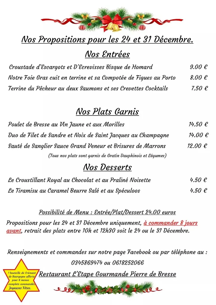 Menu_L'Etape Gourmande_Pierre-de-Bresse_image_1