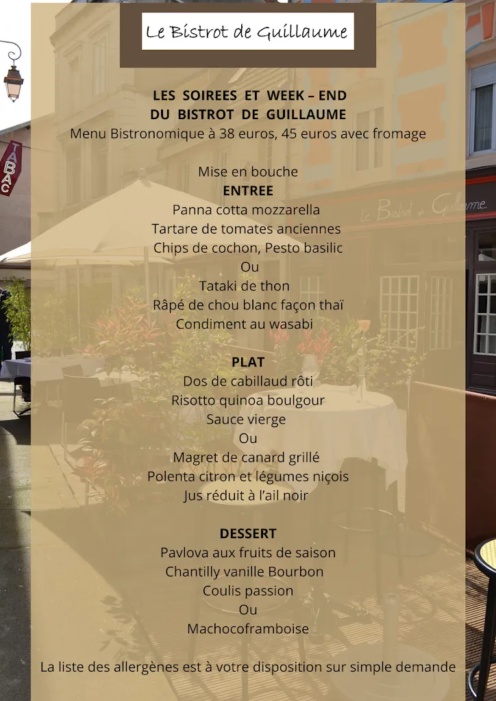 Menu_Le Bistrot de Guillaume_Moulins_image_4