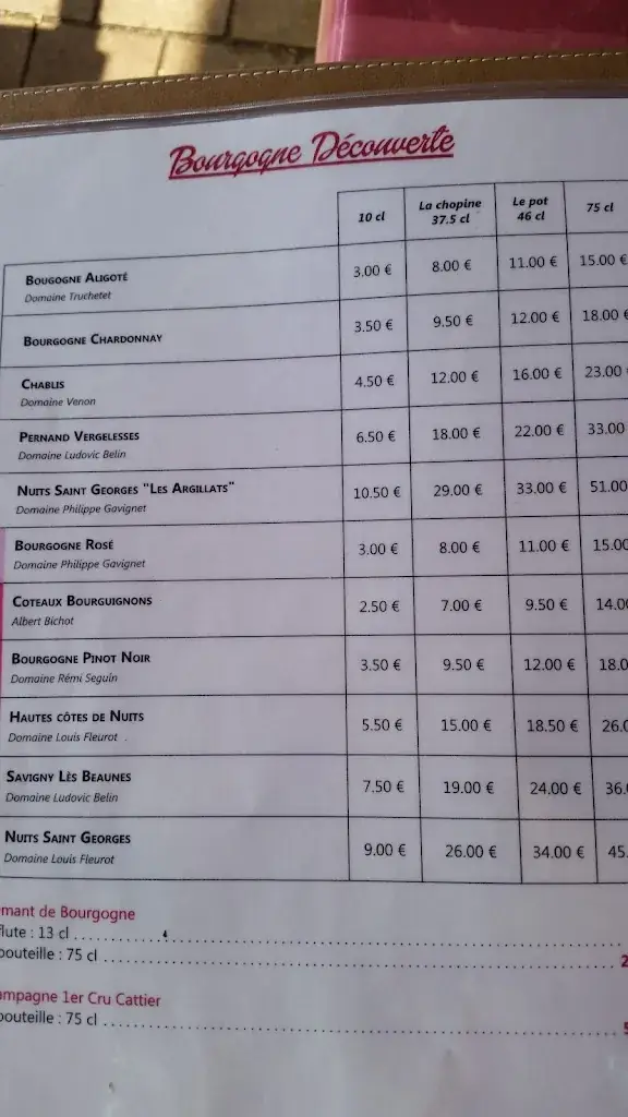 Menu_Hôtel-Bar de l'Étoile_Nuits-Saint-Georges_image_3