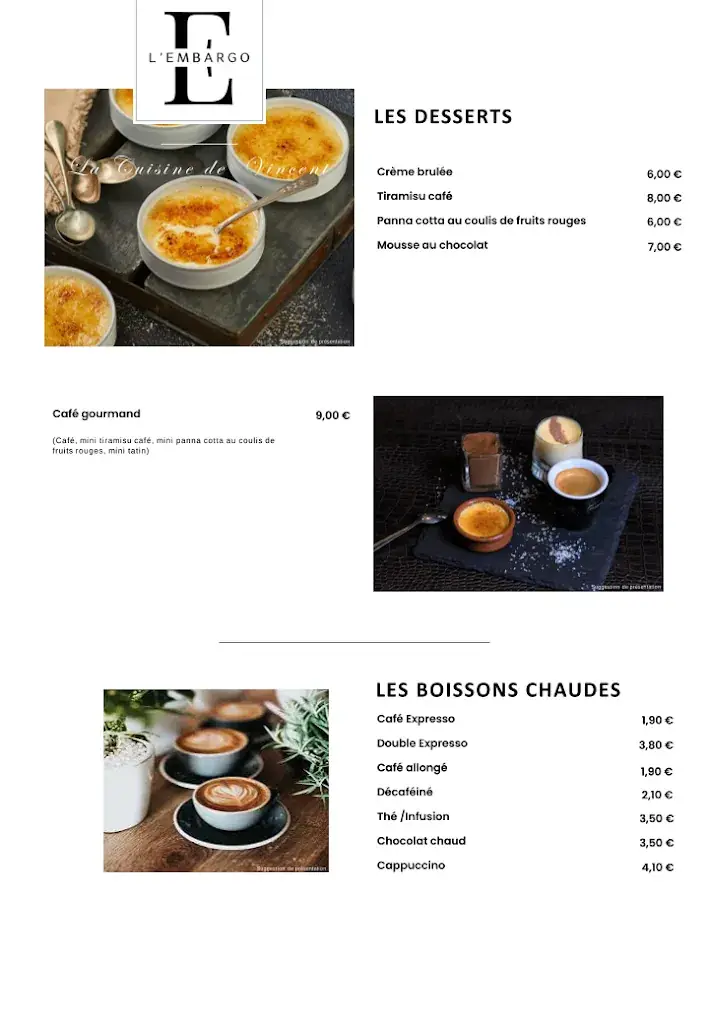 Menu_L'Embargo - La cuisine de Vincent_Nuits-Saint-Georges_image_4