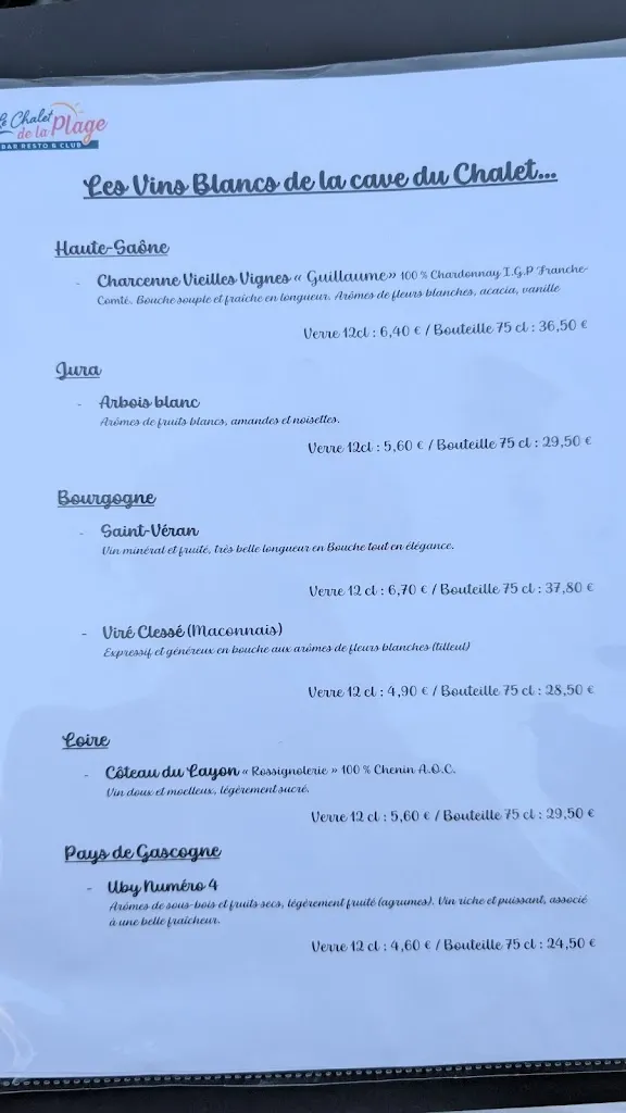 Menu_LE CHALET DE LA PLAGE_Port-sur-Saône_image_3