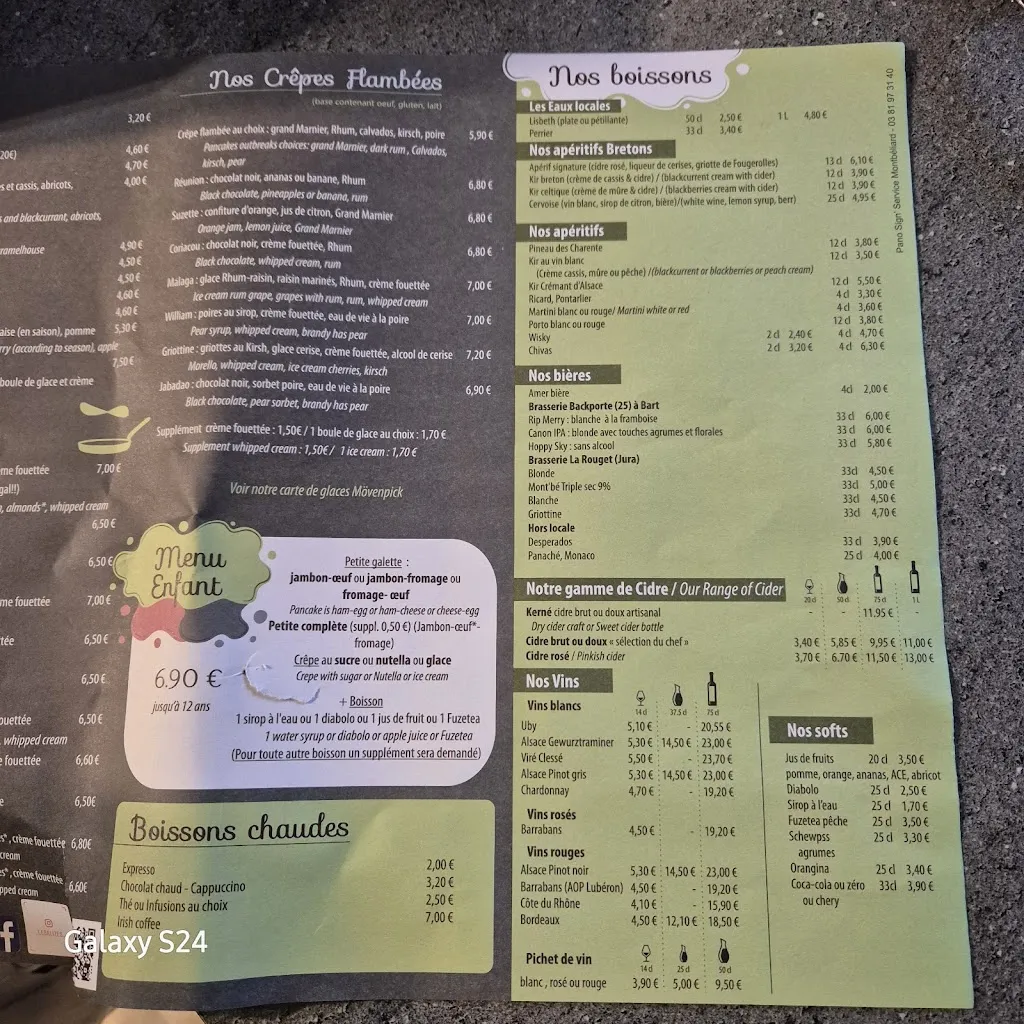 Menu_Les Alizés_Montbéliard_image_1