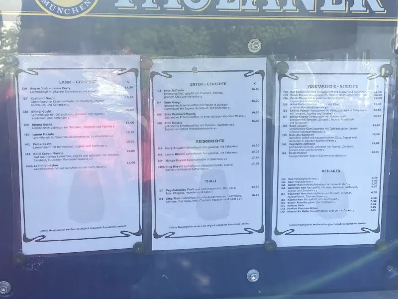 Menu_Indien King Bad Tölz_Tölz_image_1