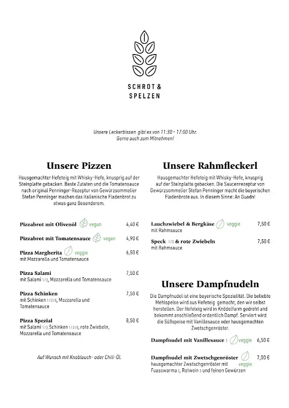Menu_Schrot und Spelzen - das Pizza-Café bei Penninger_Waldkirchen_image_4