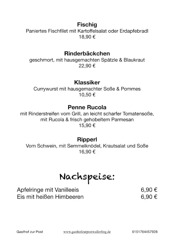 Menu_Gasthaus zur Post_Wallerfing_image_1