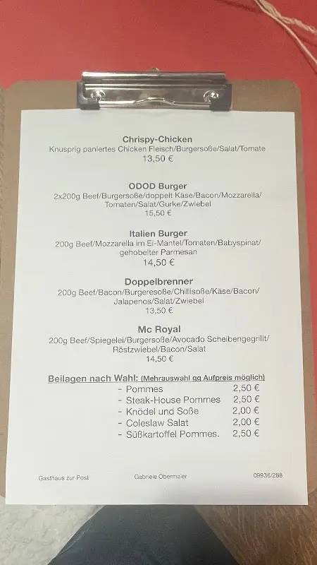 Menu_Gasthaus zur Post_Wallerfing_image_2
