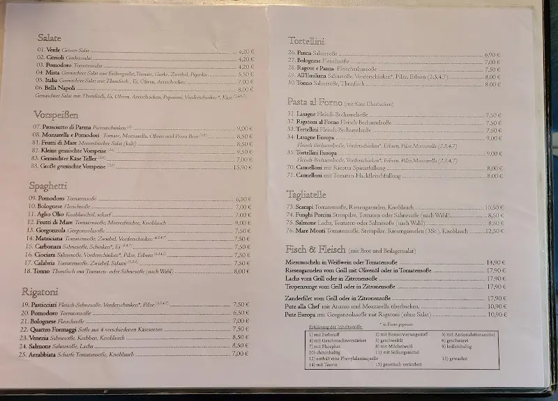 Menu_Pizzeria Eiscafé Europa_Waldmünchen_image_1