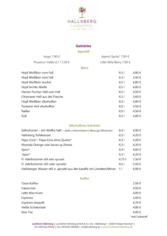 Menü_Hallnberg Restaurant & Garten_Walpertskirchen_Bild_1