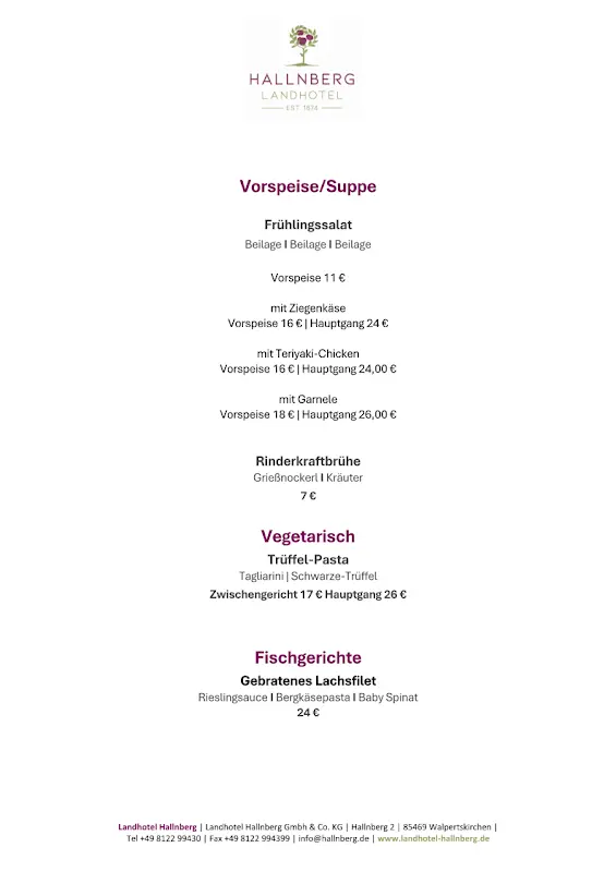 Menü_Hallnberg Restaurant & Garten_Walpertskirchen_Bild_2