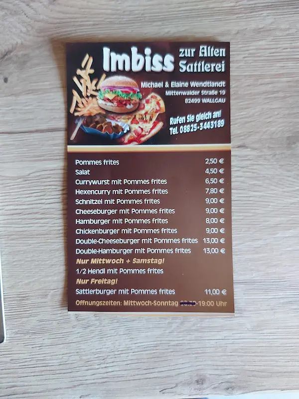 Menu_Imbiss Zur Alten Sattlerei_Wallgau_image_3