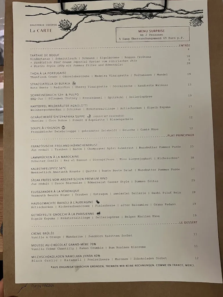 Menu_Brasserie Cocotte_Ravensburg_image_1