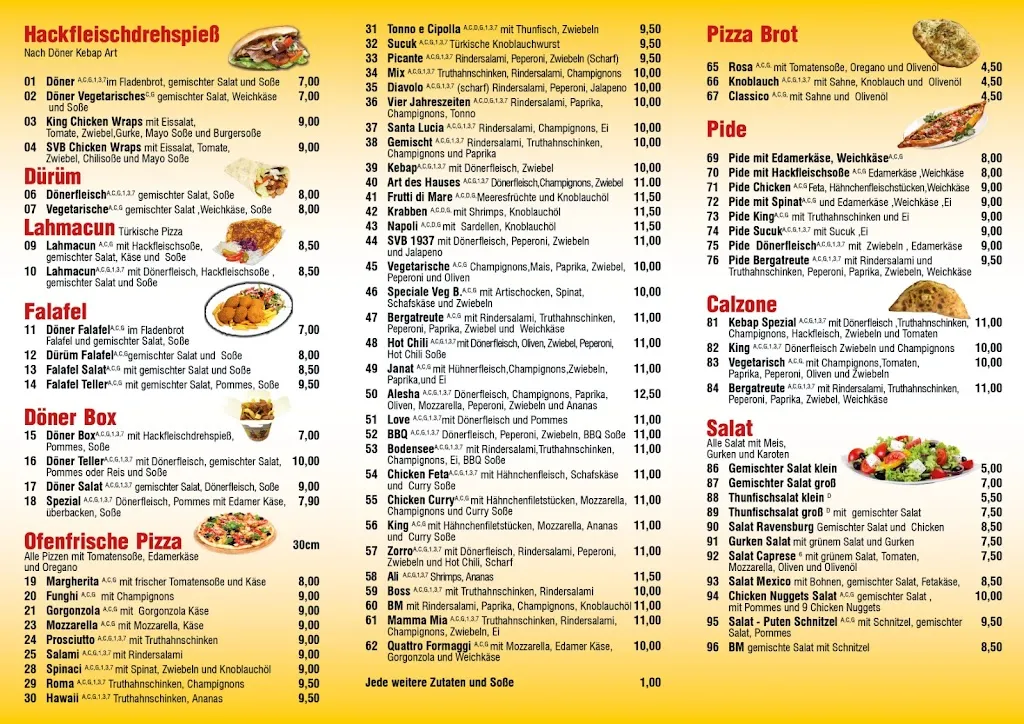 Menu_King Pizza Kebap_Bergatreute_immagine_2