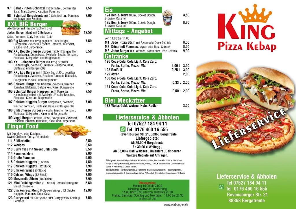 Menu_King Pizza Kebap_Bergatreute_immagine_4