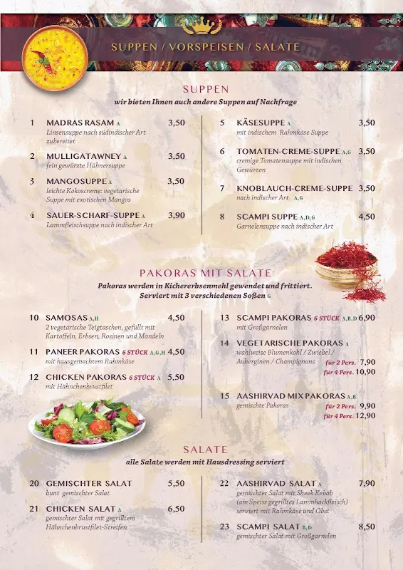 Menu_Aashirvad - Indisches Restaurant _Berlin_immagine_1