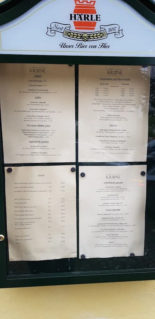 Menu_Hotel-Landgasthof Krone, Berkheim_Berkheim_image_1