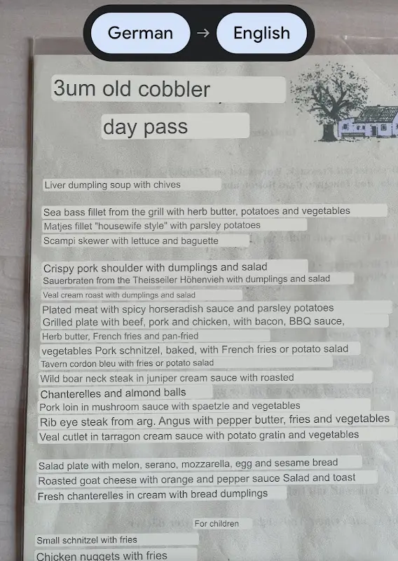 Menu_Restaurant Zum Alten Schuster_Oberpfalz_image_1