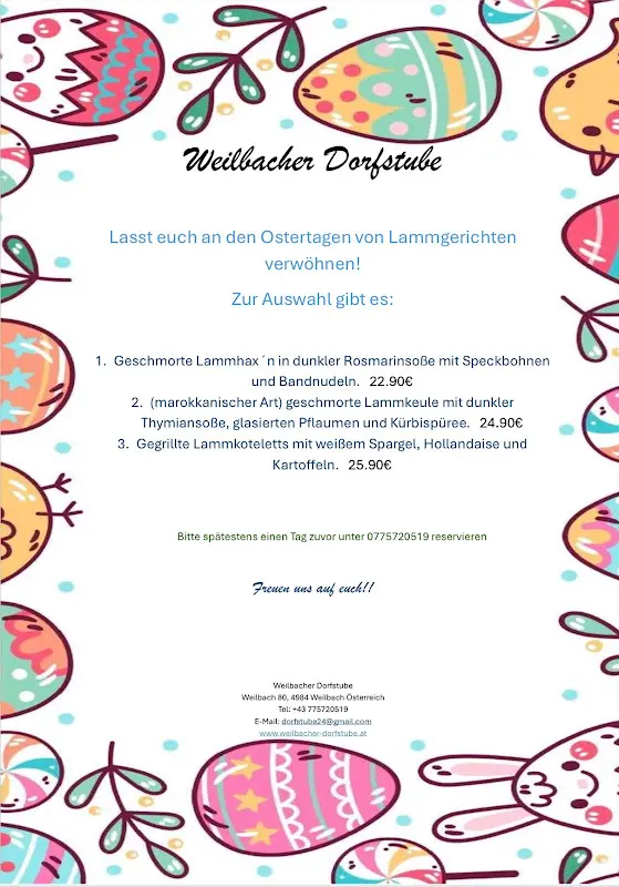 Menu_Weilbacher Dorfstube_Austria_immagine_1