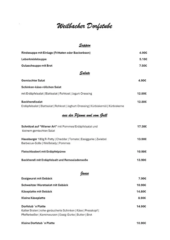 Menu_Weilbacher Dorfstube_Austria_immagine_2
